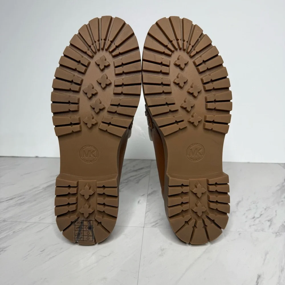 Michael Kors Brown Lug Sole Chunky Loafer 9M - Picture 15 of 16